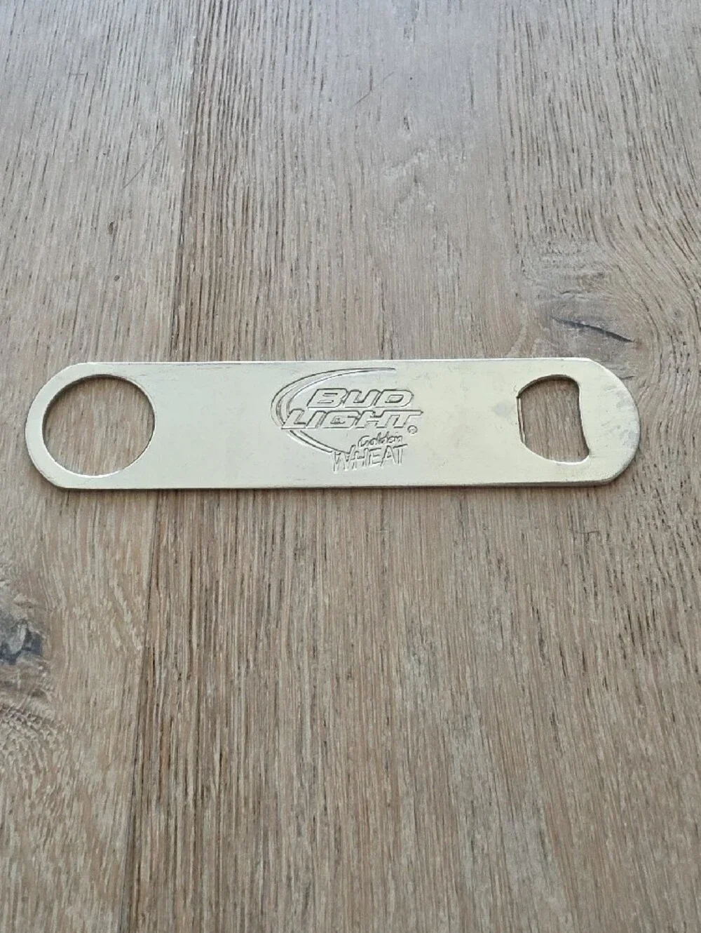 Bud Light Golden Wheat Metal Bar Key Bottle Opener